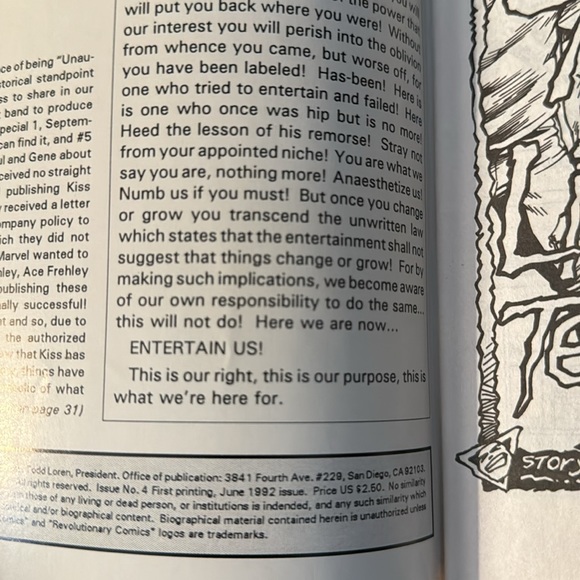 NIRVANA Comic Book- Hard💀Rock comics, first printing, rare find vintage comic. - Picture 4 of 4